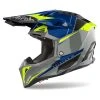 Fiber Airoh Aviator 3 Push Helmet Blue -Airoh shop airoh aviator3 push blu
