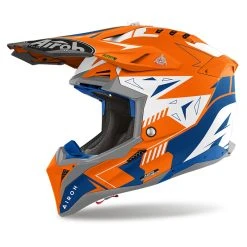 Fiber Airoh Aviator 3 Spin Helmet Orange Fluo